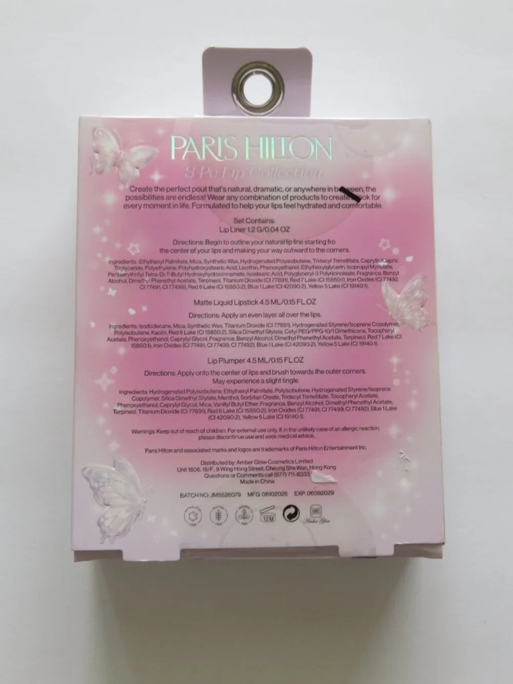 (#143) Paris Hilton 3pc Lip Collection